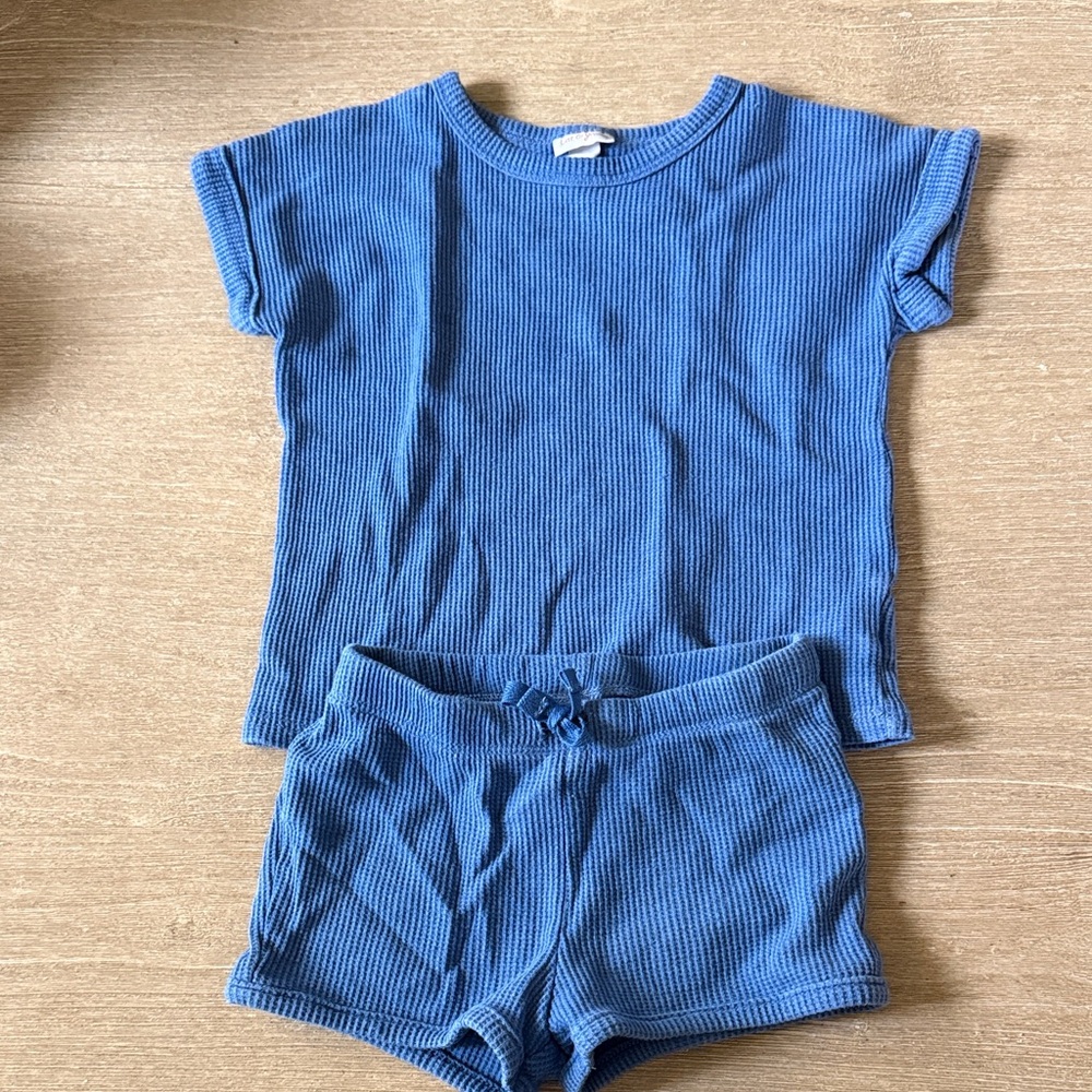 Cat & Jack Blue Ribbed Knit Top